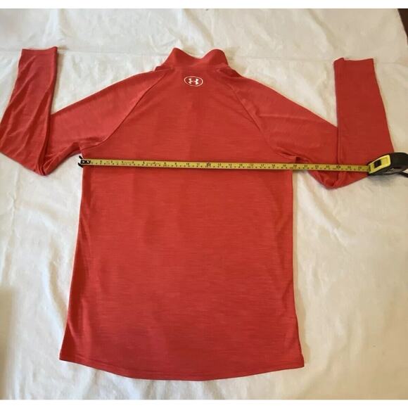 Under Armour Mens Loose Fit Red Long Sleeve Tech 1/2 Zip Pullover Shirt Medium - Picture 10 of 16